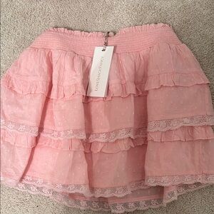 LoveShackFancy Pink Lace Skirt girls 12